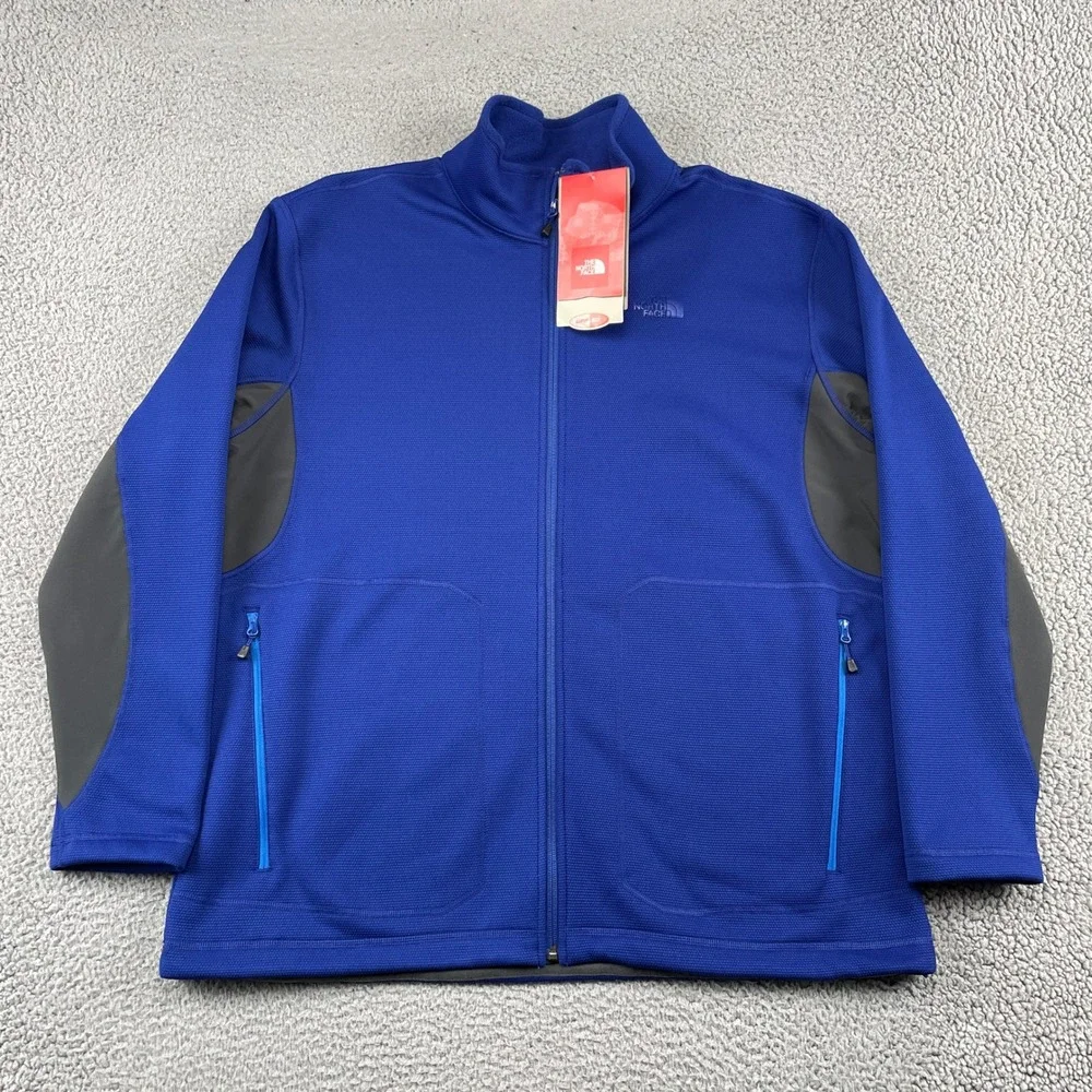The North Face Jacket Mens XXL Blue Stealth Byron 2.0 Full Zip Fleece UPF 50
